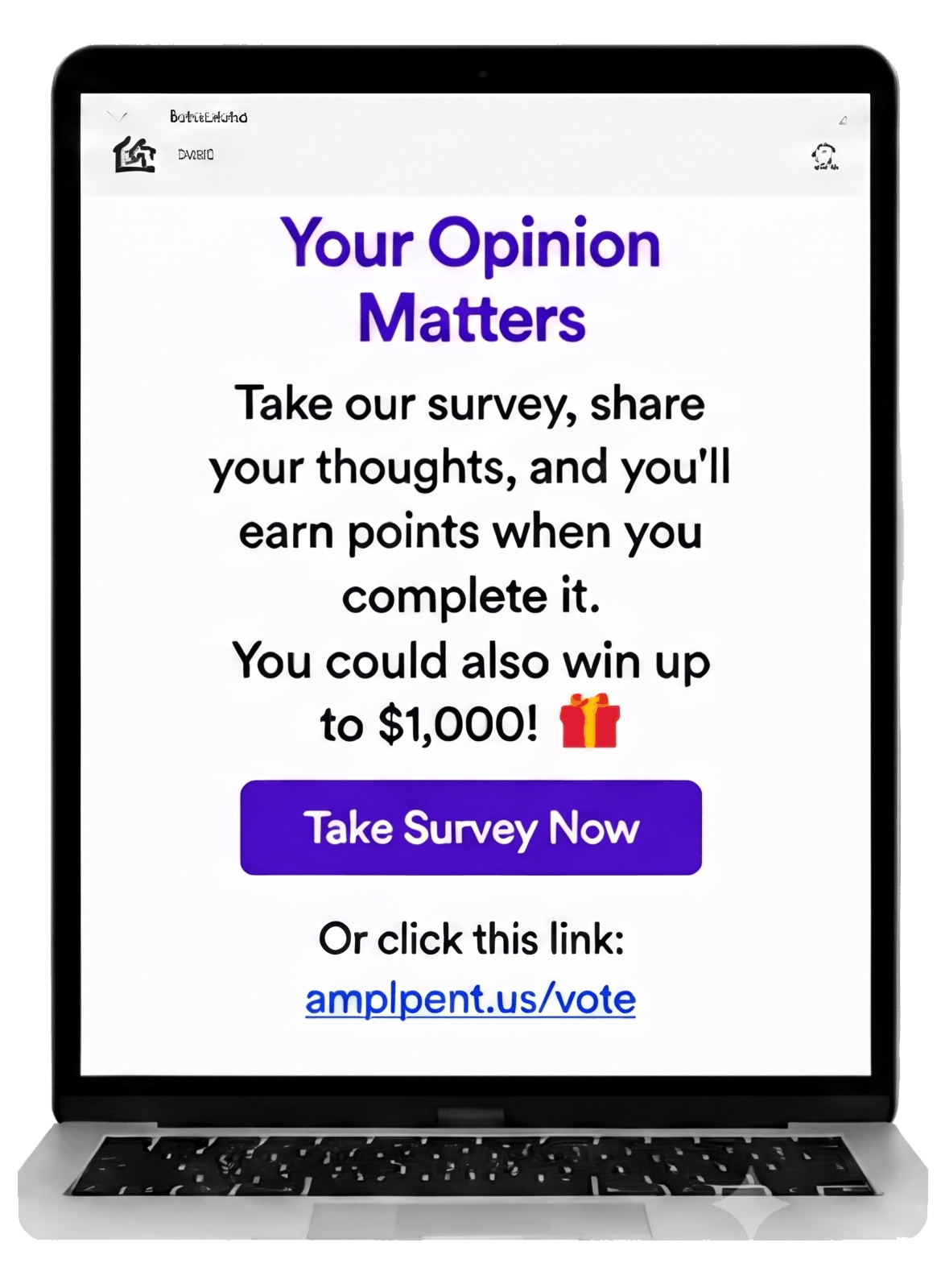Email campaign on MacBook